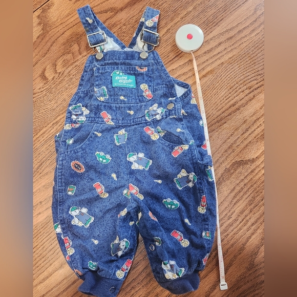 OSHKOSH B'GOSH Vintage Overall Romper Jumpsuit - Picture 1 of 3